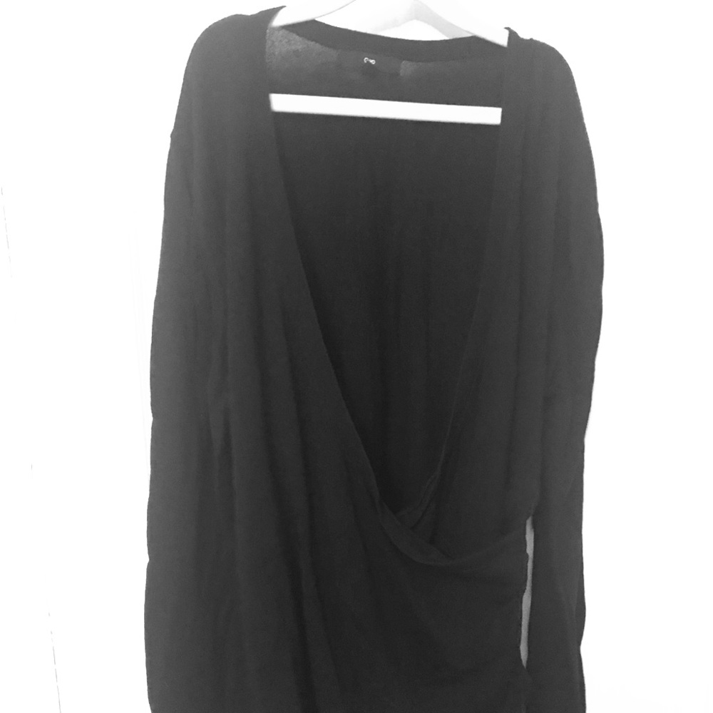 Gap Black Wrap Sweater